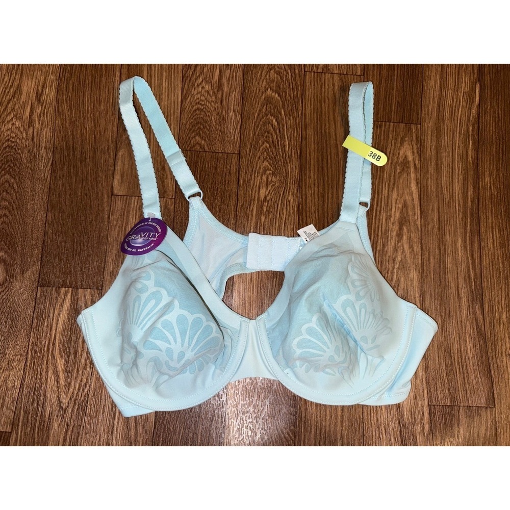 Bali Light Blue Full Coverage Underwire Bra